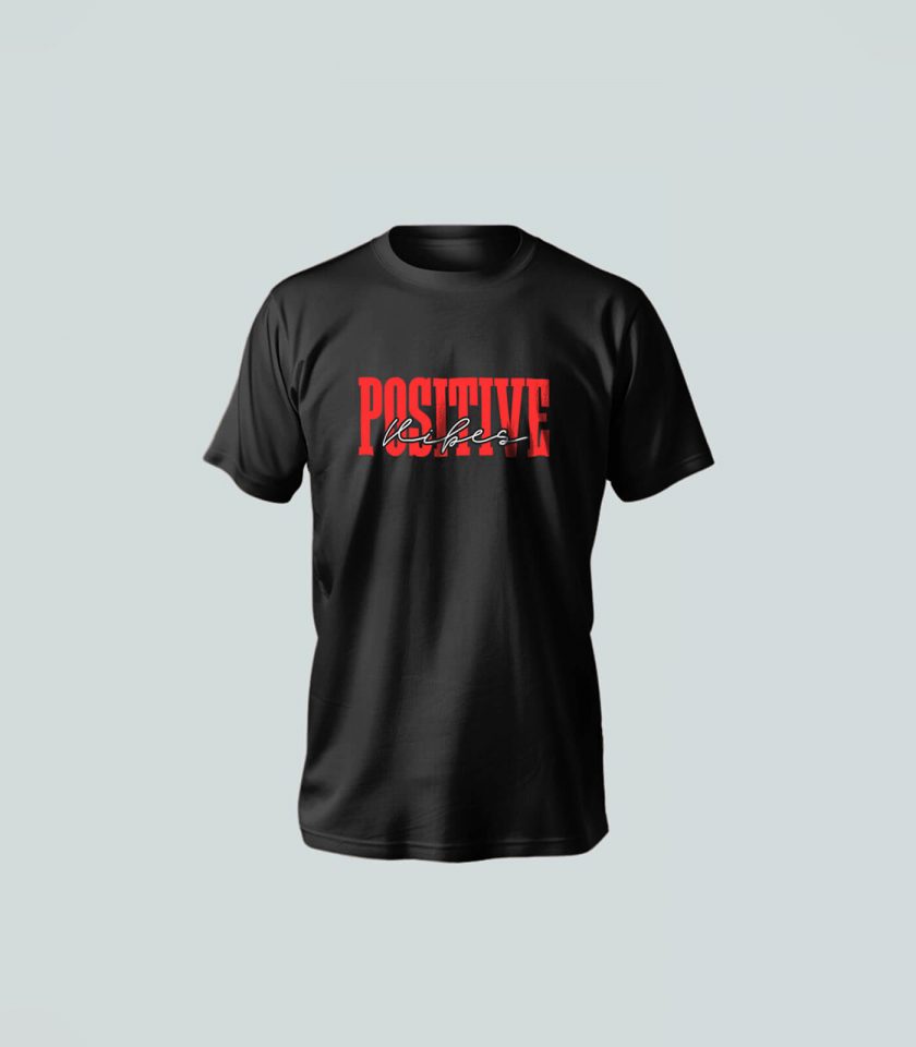 "Positive Vibes" Unisex T-Shirts – Radiate Confidence, Energy, and Style - Image 2