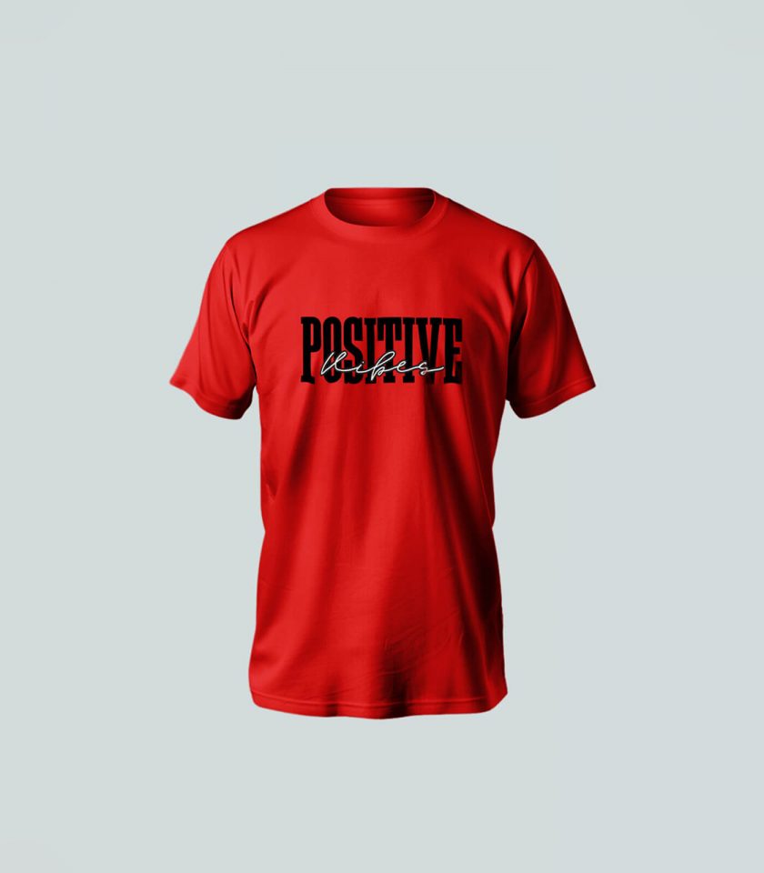 "Positive Vibes" Unisex T-Shirts – Radiate Confidence, Energy, and Style - Image 4