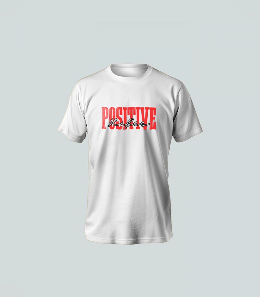 "Positive Vibes" Unisex T-Shirts – Radiate Confidence, Energy, and Style - Image 3